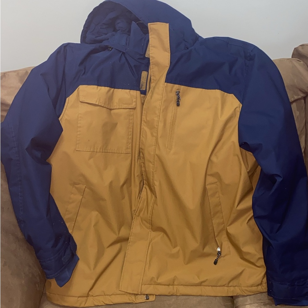 Swiss Tech Men's Navy and Mustard Raincoat
